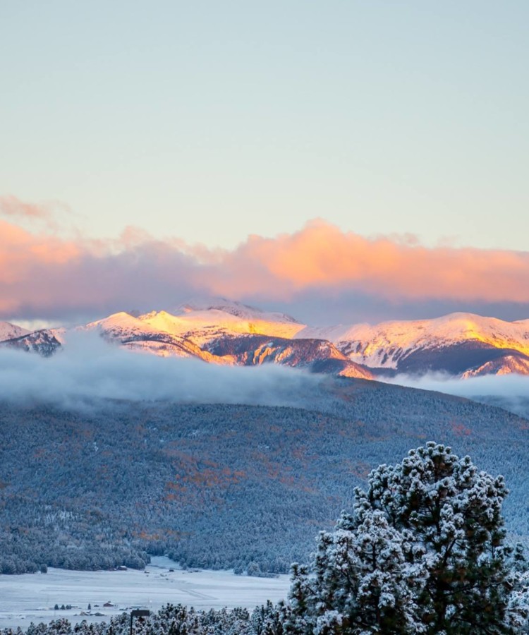 mountains with snow