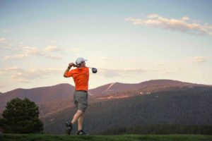 Golfer at Angel Fire Resort