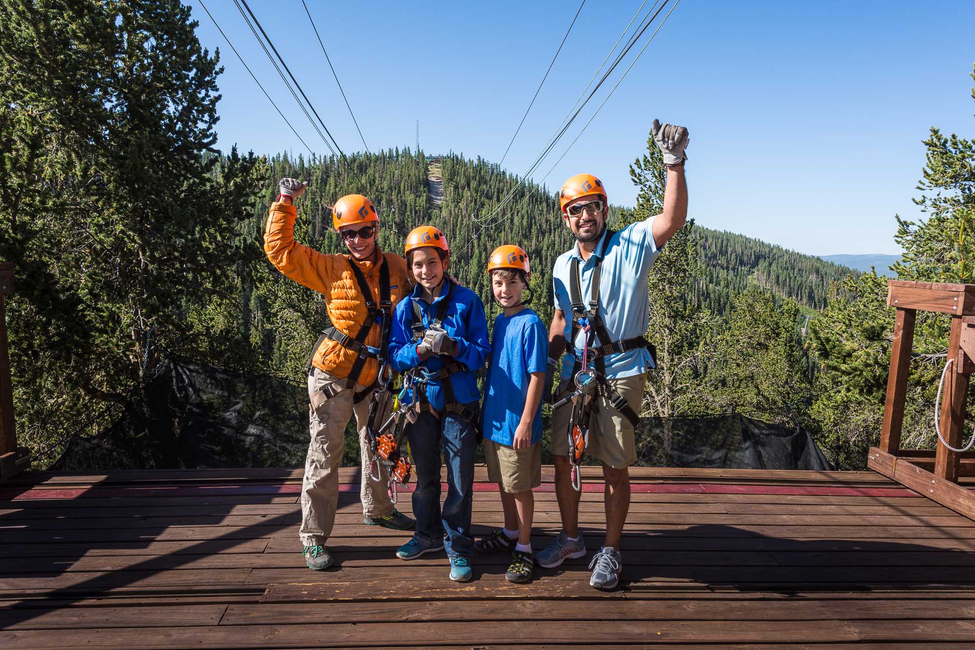 Zipline Tours at Angel Fire Resort in Angel Fire, New Mexico.