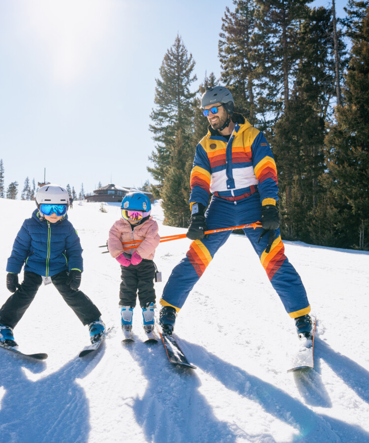 Doolin Family Skiing in Spring Conditions