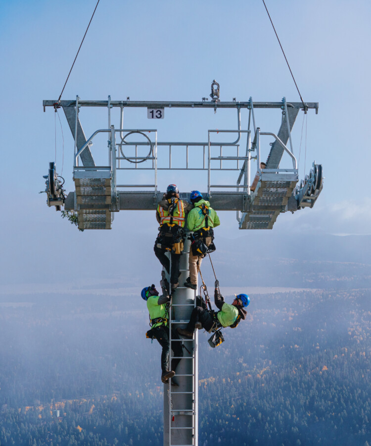 Rakes Rider New Lift Tower Install Construction