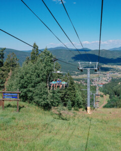 Downloading on the Summer Scenic Chairlift