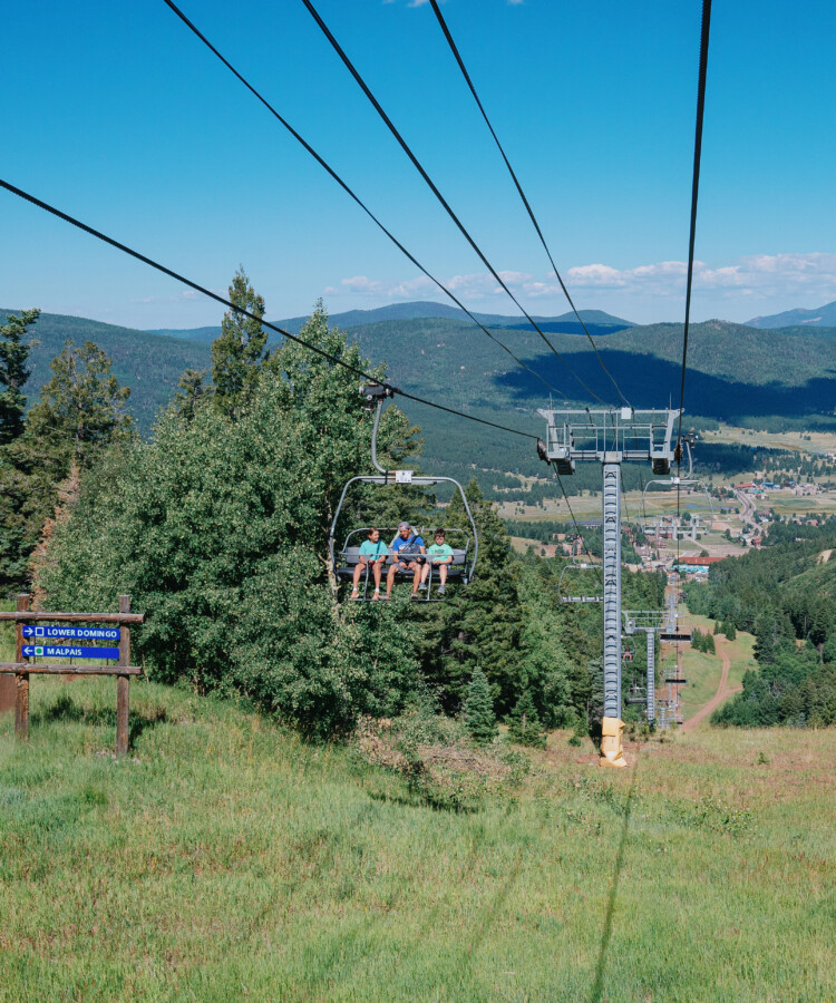 Downloading on the Summer Scenic Chairlift