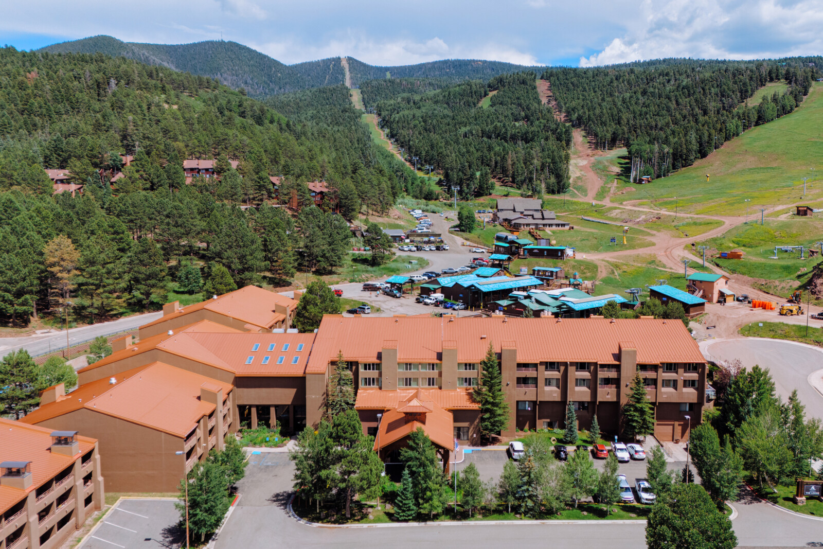 Angel Fire Resort under the night sky