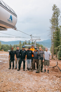 Members of our Lift Maintenance Team, Summit Install and Engineers from Leitner-Poma of America.